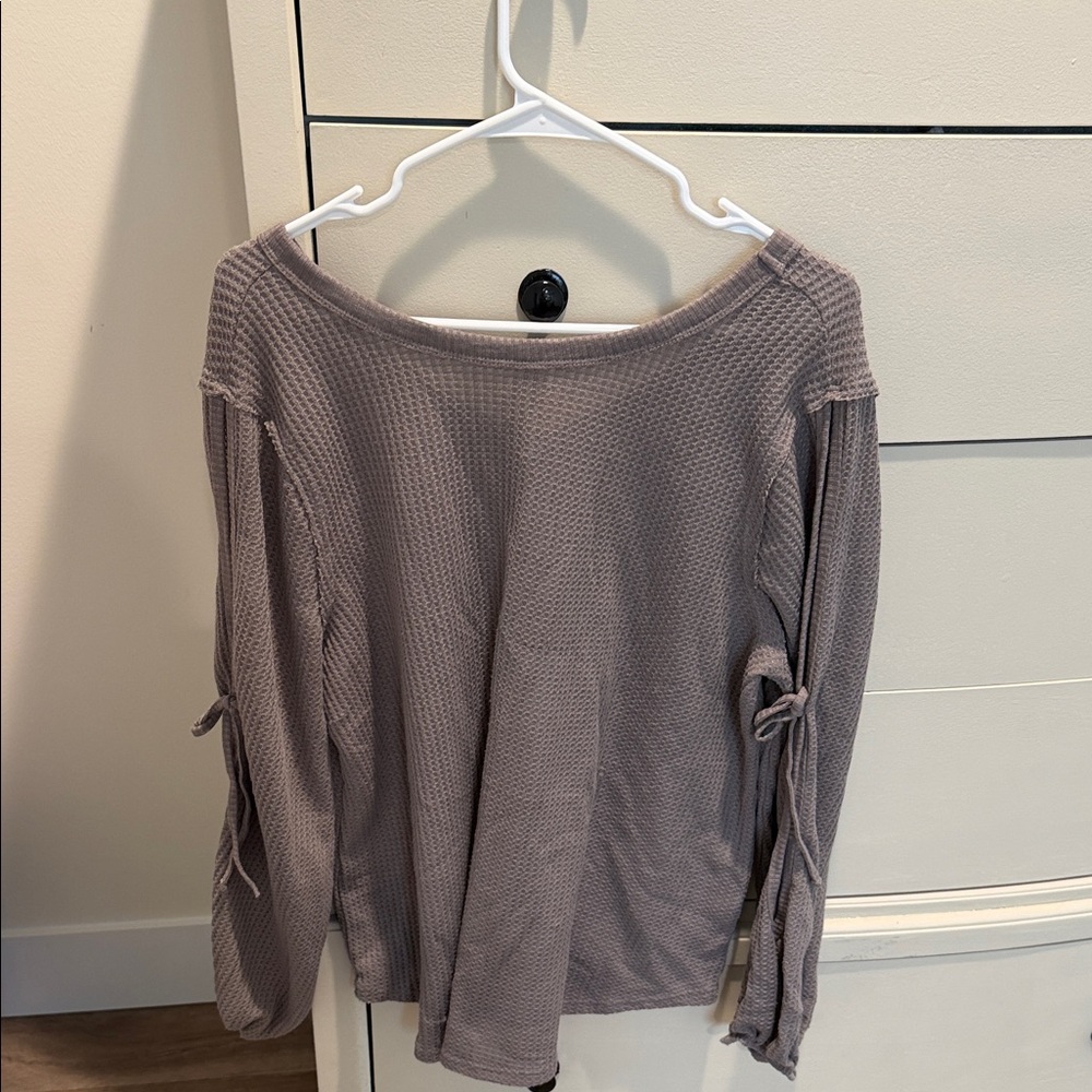 Casual Long Sleeve Knit Top